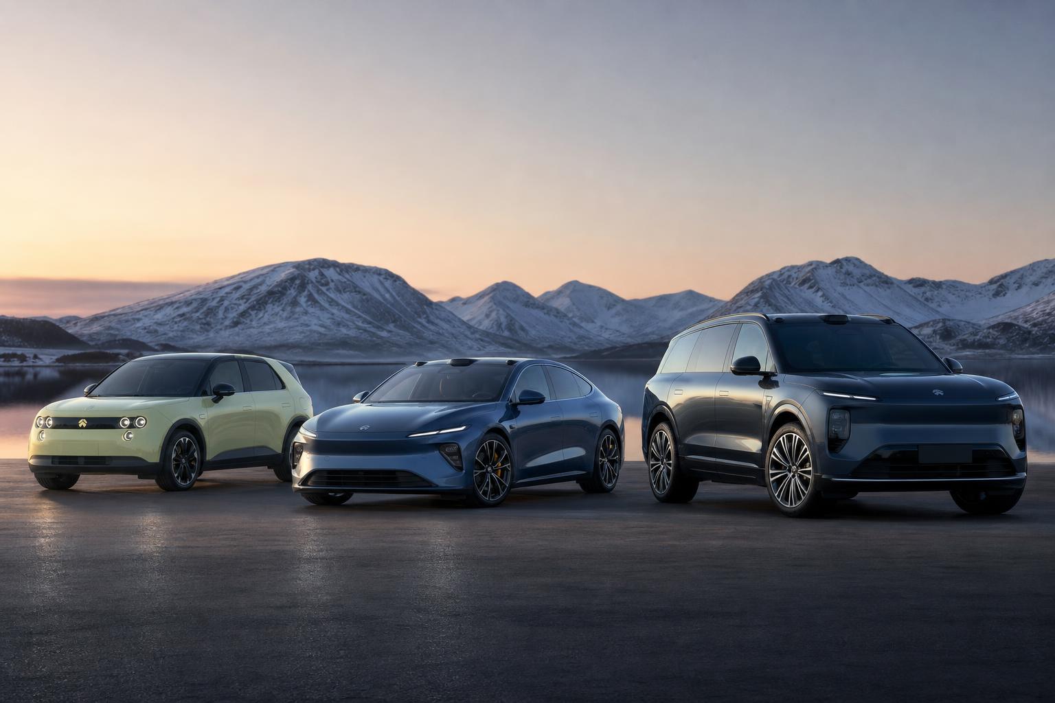 NIO satsar på tre elbilsmärken och internationell expansion